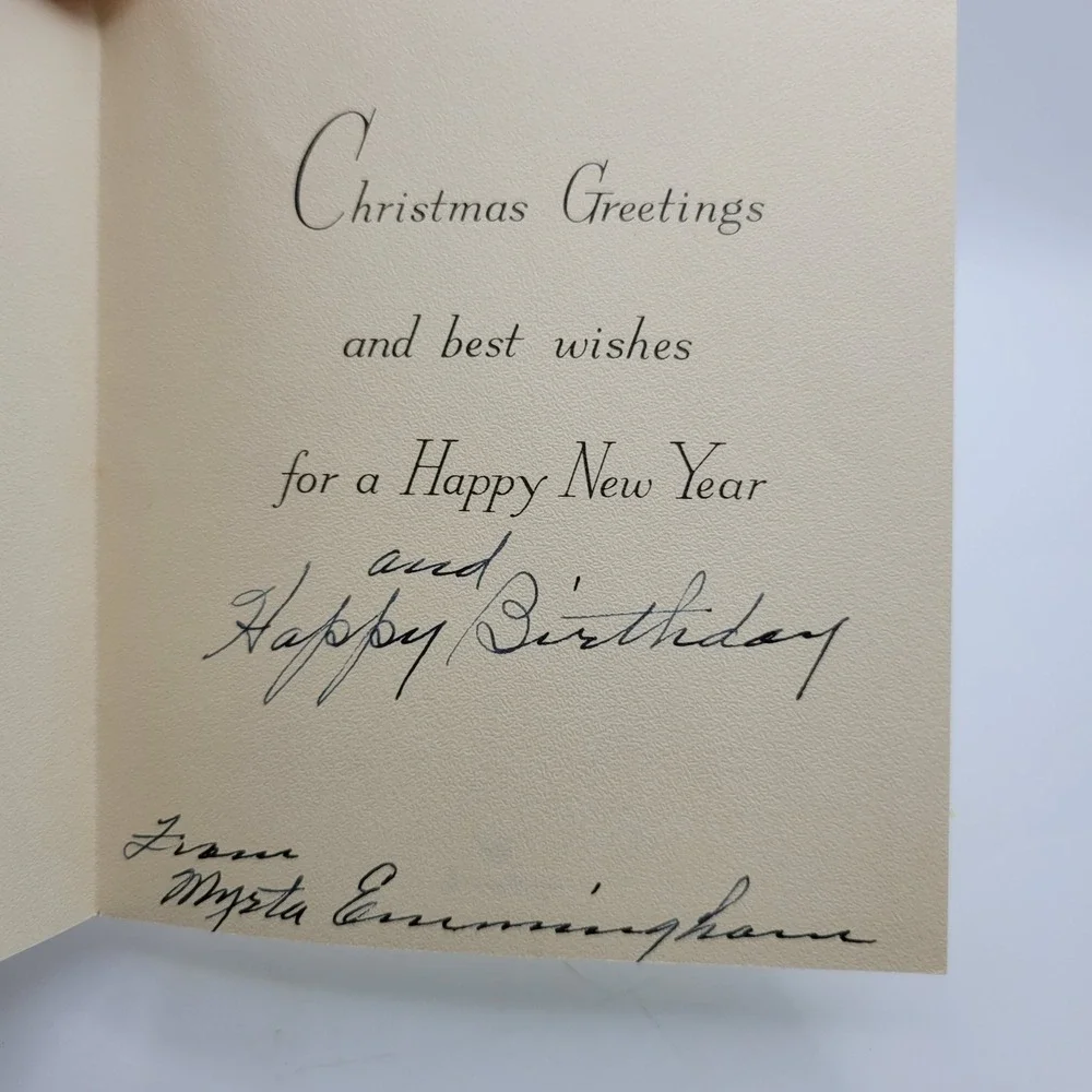Vintage Hallmark Christmas Card‎ Ornament Decoration Holiday Greetings